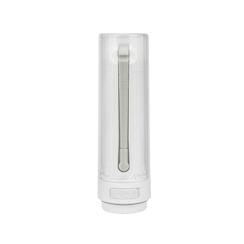 GoWash travel bidet packed form – nozzle folded, USB-C charge port